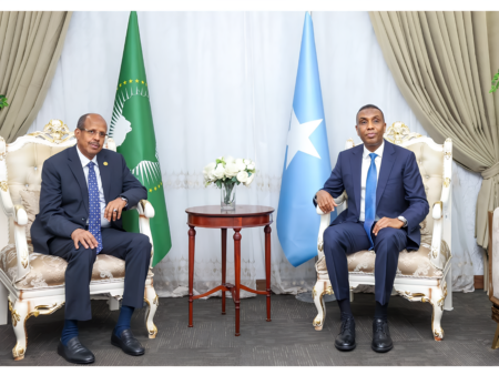 رئيس الوزراء الصومالي يبحث مع رئيس مفوضية الاتحاد الأفريقي تعزيز التعاون الأمني