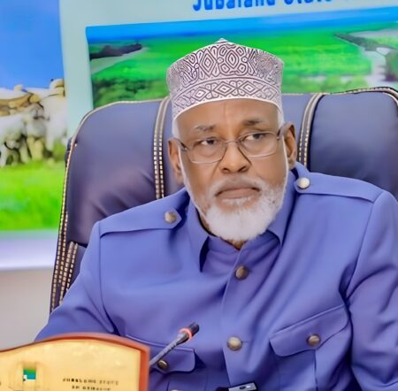 رئيس جوبالاند أحمد مادوبي ينتقد قيادة حسن شيخ رئيس جوبالاند أحمد مادوبي