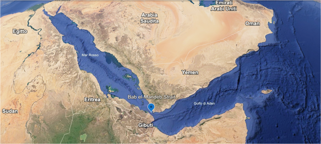
حظر السفن الإسرائيلية في مضيق باب المندب