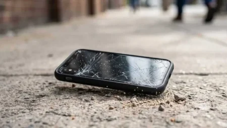 يتحطم هاتف من سقوط متر واحد